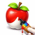 Easy Apple Coloring Book